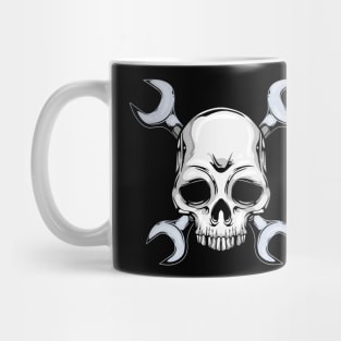 Mechanic Tool with Skull Symbol Mug